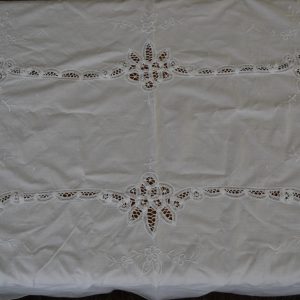 Nappe blanche en coton La Maison De Carine