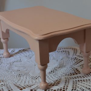 Tabouret en bois relooké de La maison de Carine