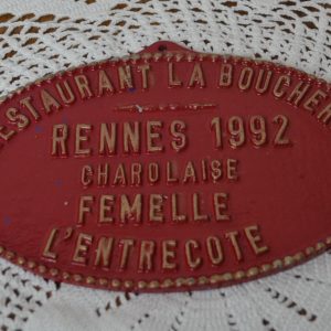 Plaque de concours agricole de La maison de Carine