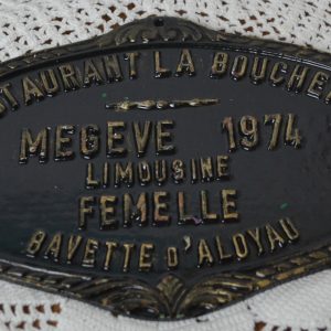 Plaque de concours agricole de La maison de Carine