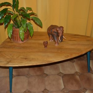Table basse relookée de La maison de Carine