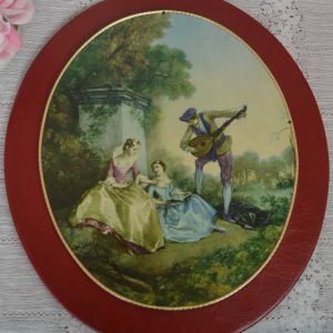Tableau scène romantique de La maison de Carine