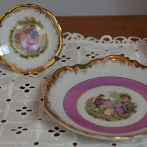Assiettes miniatures en porcelaine de La maison de Carine
