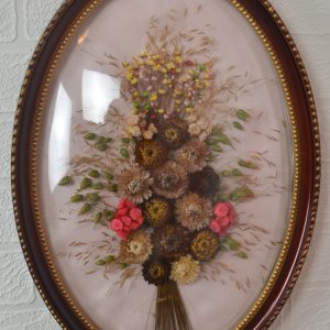 Cadre bombé fleurs séchées de La maison Carine
