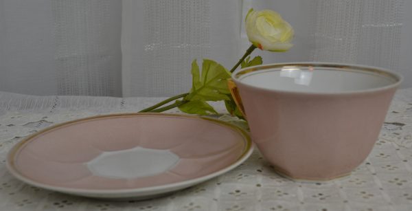 Tasse rose poudré en porcelaine J & Cie de La maison de Carine_3