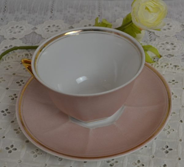 Tasse rose poudré en porcelaine J & Cie de La maison de Carine_4