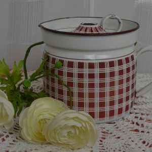 Pot à bouillir le lait émaillé de La maison de Carine