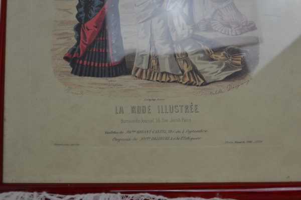 Illustration "La mode illustrée" 1880 de La maison de Carine_2