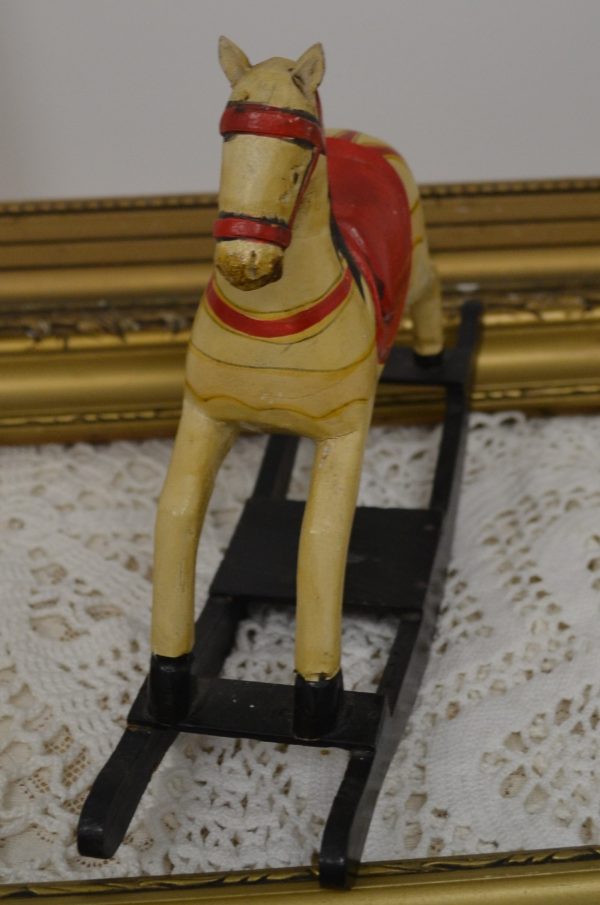 Figurine cheval bois vintage de La maison de Carine_1