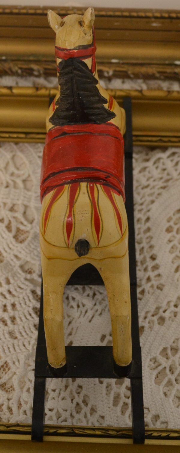 Figurine cheval bois vintage de La maison de Carine_3