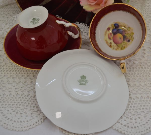Tasses à thé porcelaine anglaise Aynsley de La maison de Carine_4