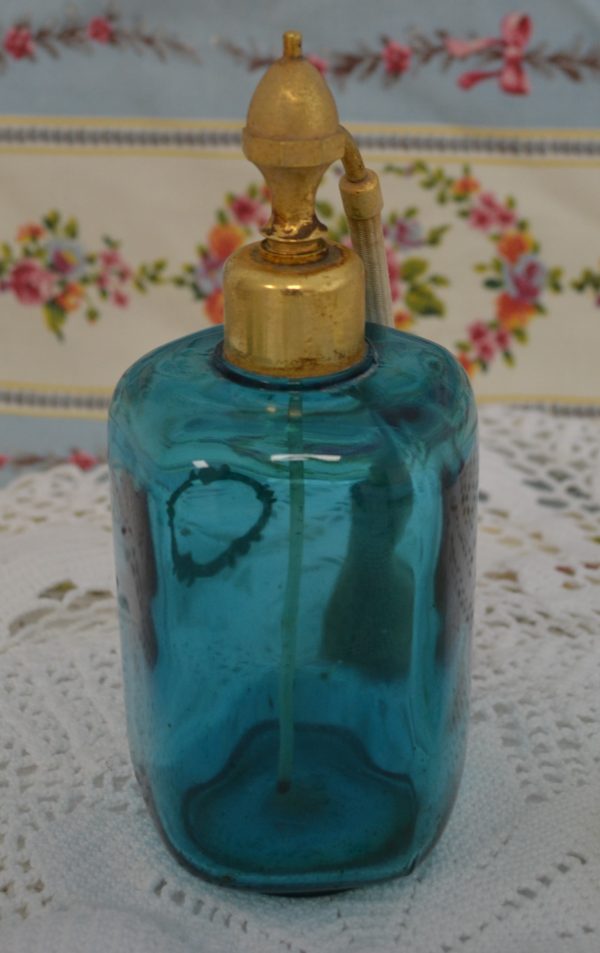 Flacon de parfum vide Marcel Frank bleu de La maison de Carine_2