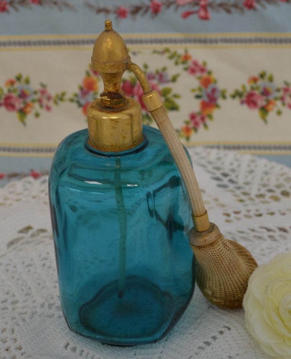 Flacon de parfum vide Marcel Frank bleu de La maison de Carine_3