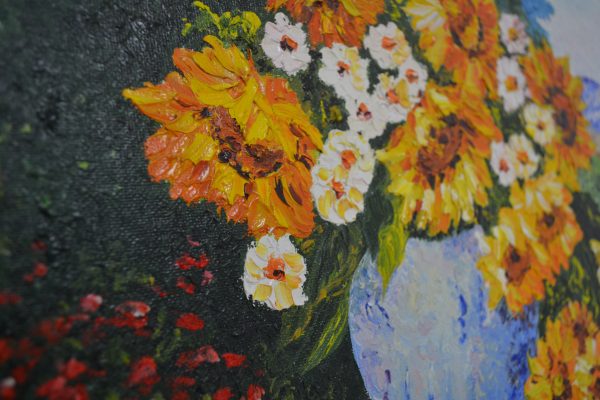 Tableau peinture sur toile bouquet de fleurs de La maison de Carine_1