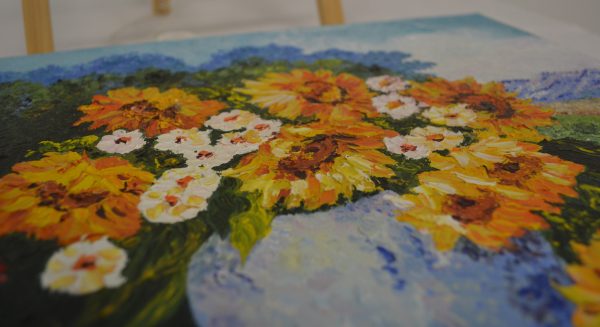 Tableau peinture sur toile bouquet de fleurs de La maison de Carine_3