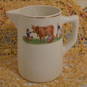 Pichet Digoin Sarreguemines vache de La maison de Carine