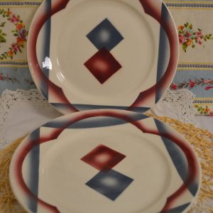Assiettes plates Badonviller Sumatra de La maison de Carine