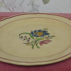 Plat de service rond plat Gien de La maison de Carine
