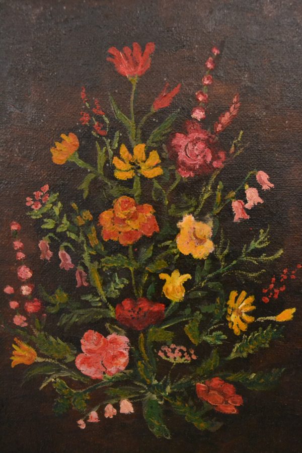 Tableau peinture sur toile fleurs de La maison de Carine_1