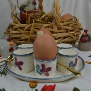 Service coquetiers faïencerie Salins de La maison de Carine