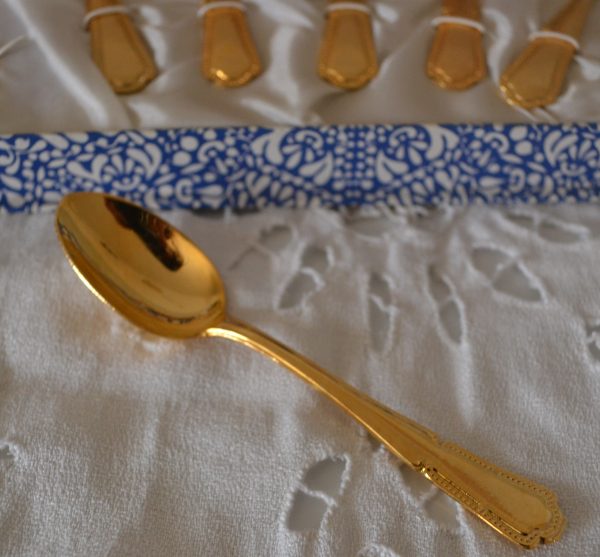 Set petites cuillères dorées de La maison de Carine_2