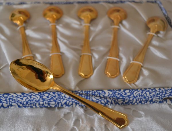 Set petites cuillères dorées de La maison de Carine_3
