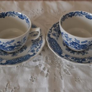 Duo de tasses à café ou thé anglaises de La maison de Carine