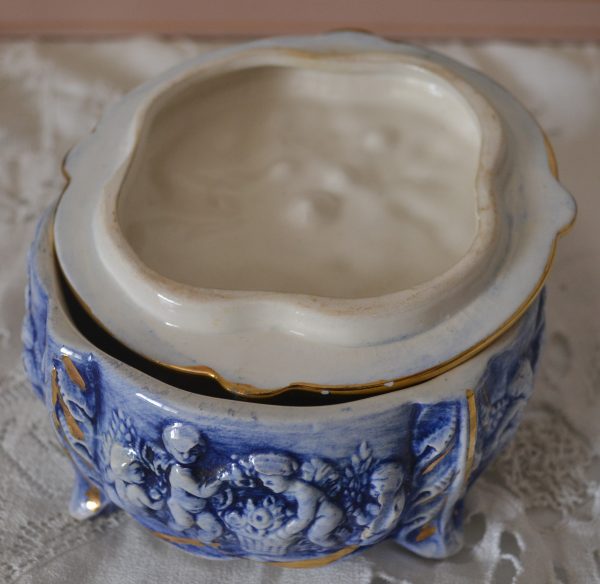 Boite en porcelaine Shabby chérubins de La maison de Carine_4
