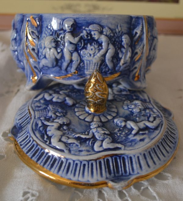 Boite en porcelaine Shabby chérubins de La maison de Carine_5