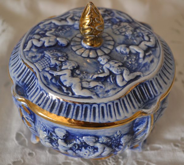 Boite en porcelaine Shabby chérubins de La maison de Carine_6