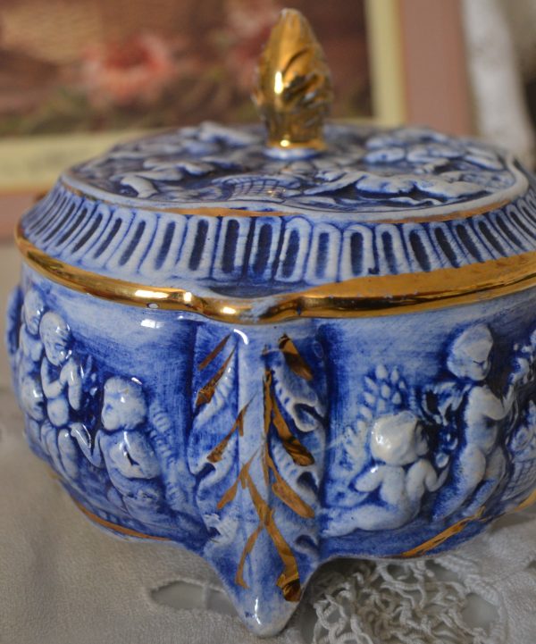 Boite en porcelaine Shabby chérubins de La maison de Carine_8