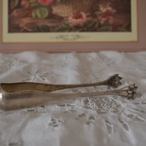 Pince à sucre métal argenté de La maison de Carine