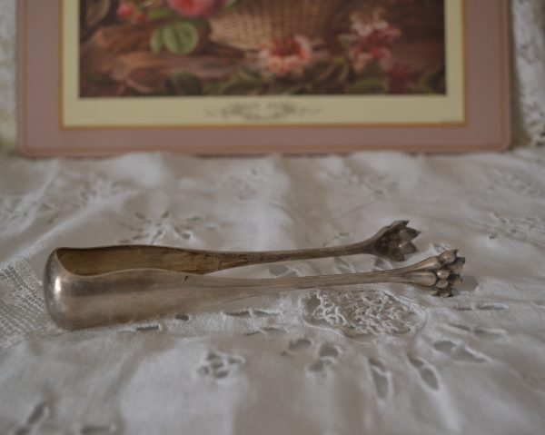 Pince à sucre métal argenté de La maison de Carine