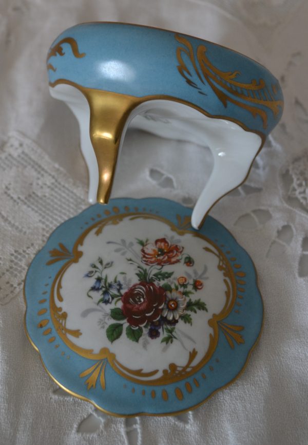 Bonbonnière porcelaine de Limoges peinte à la main de La maison de Carine_2