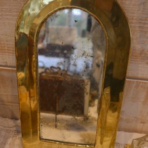 Miroir ancien en laiton de La maison de Carine