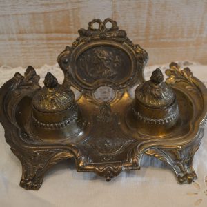 Encrier double en régule de La maison de Carine