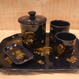 Service à tabac faïence Lunéville de La maison de Carine