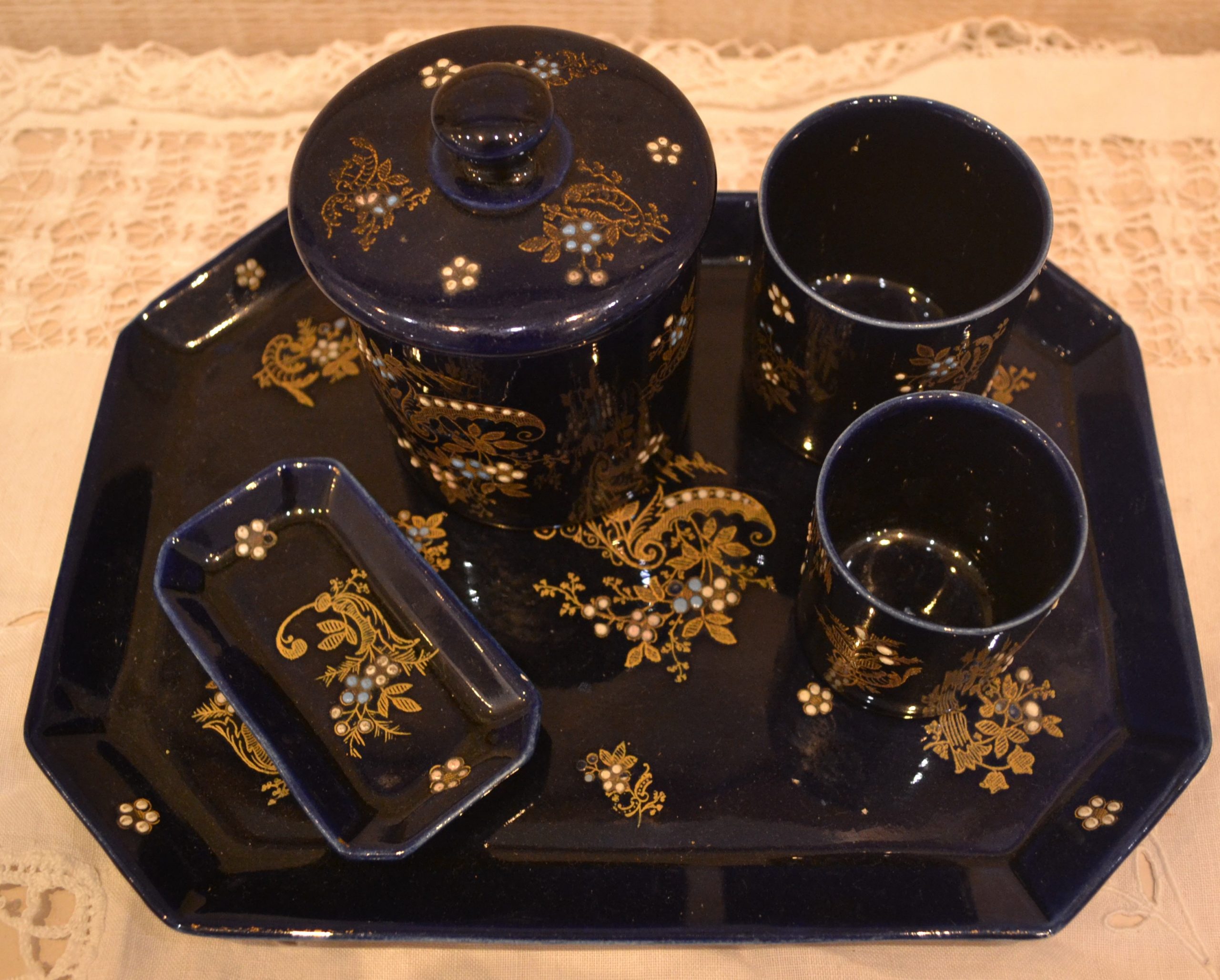 Service à tabac faïence Lunéville de La maison de Carine_1